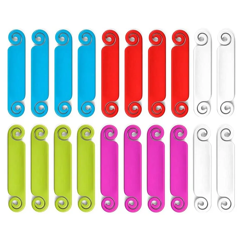 OUMERY 20 Pcs Cable Tags Cable Management Tags Multicolor Cable Labels Cord Identification Tags for USB Computer Phone Charger