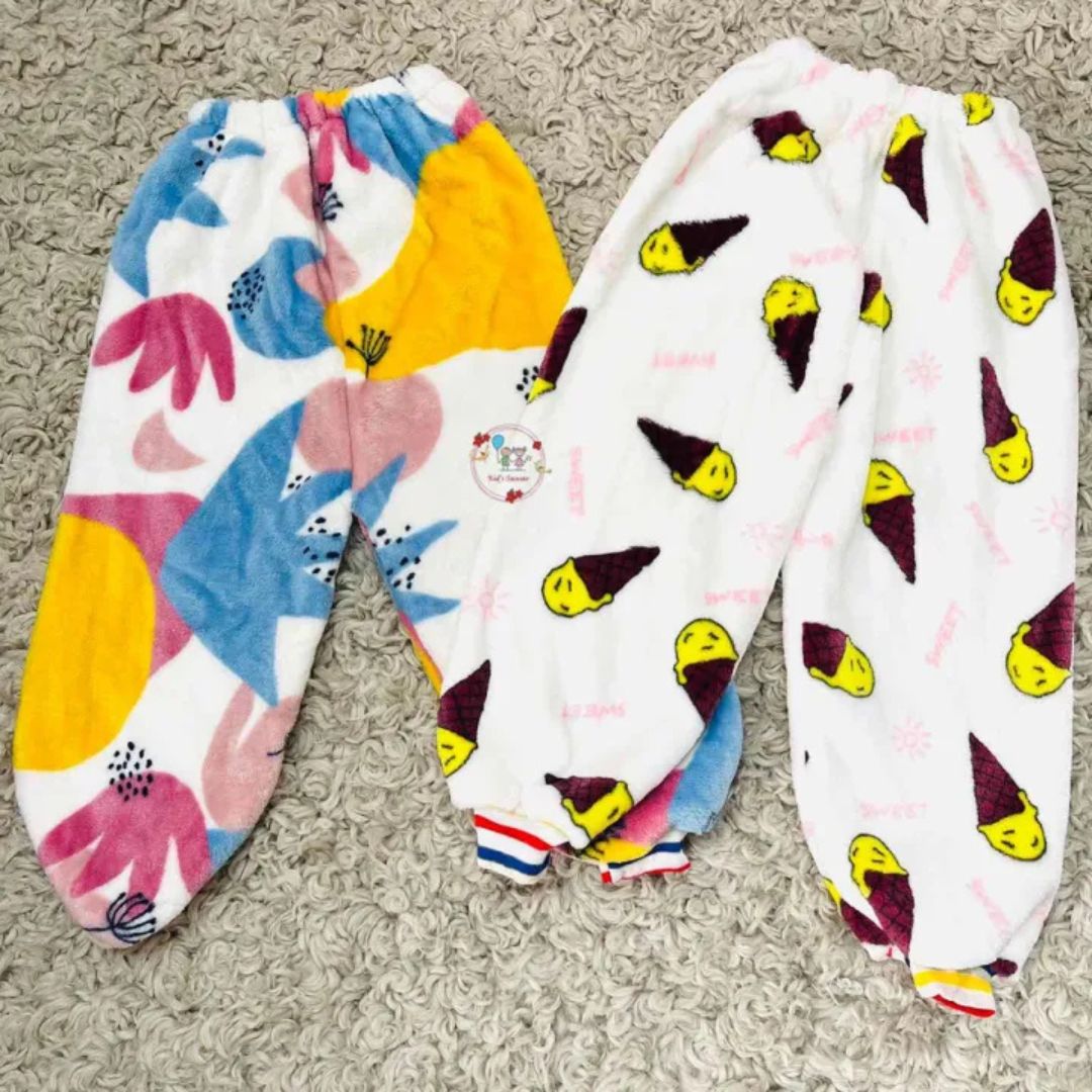 Baby Winter Soft & Warm Velvet Suruwal 2 Pcs Set