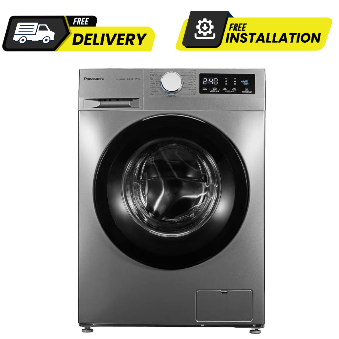 Panasonic Front Load Inverter Motor Washing Machine 8 Kg NA-148MG4LN1 - Big Digital