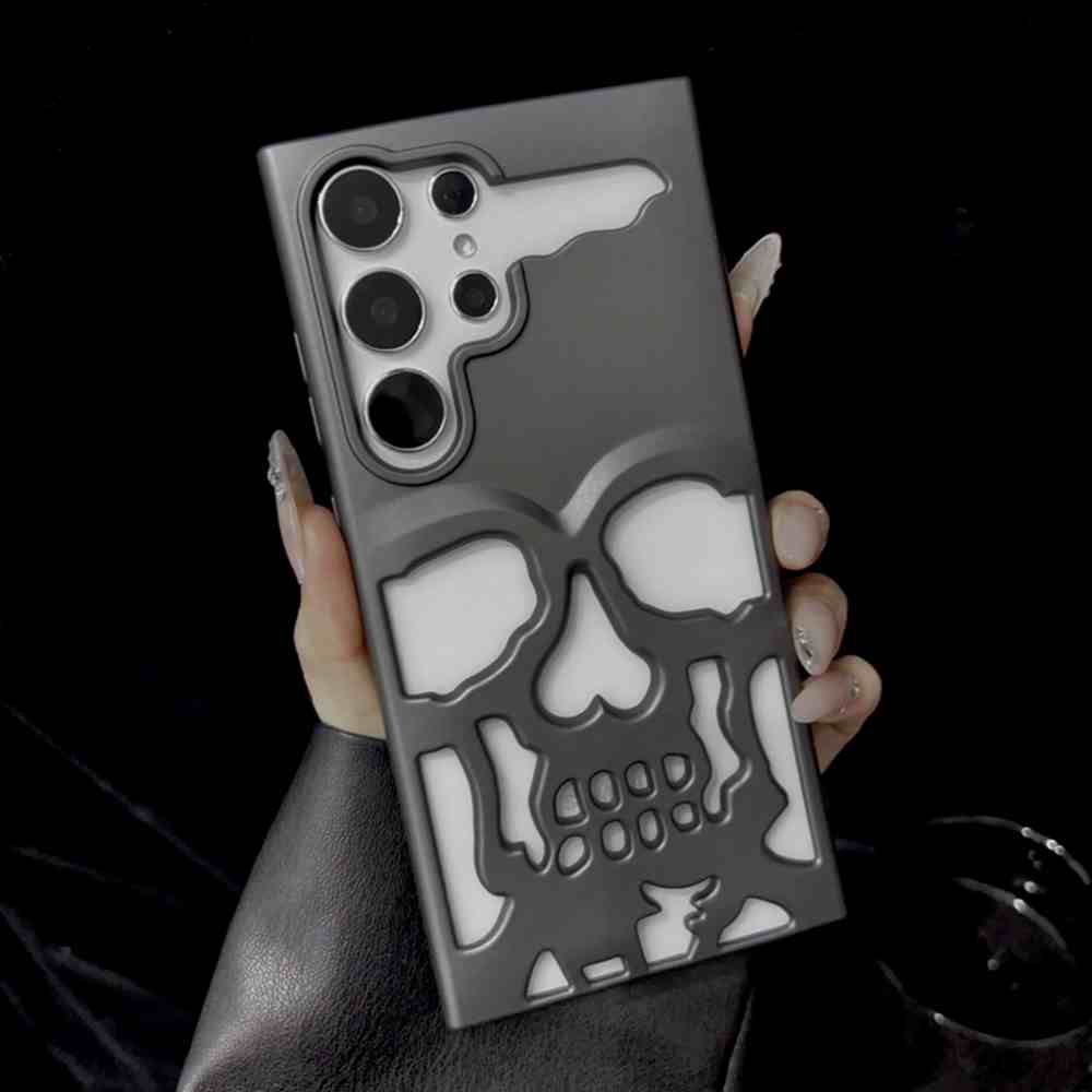 HODON Magnetic Hollow Phone Case For Samsung Galaxy S25 S24 Ultra Plus Creative Frameless Wireless Charging Matte Glossy Cover