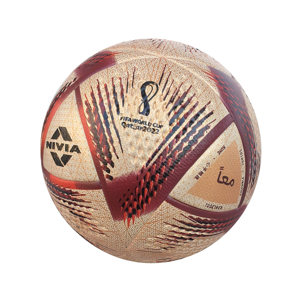 Football No.5, FIFA World Cup 2022 Design Rose Gold Football for Professional Play By Mitrata