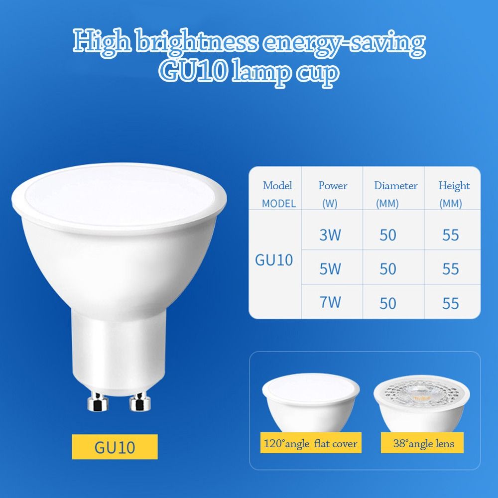 Universal Super Bright Energy-Saving Built-In Light GU10 LED Bulbs Track Lamp Spot Light
