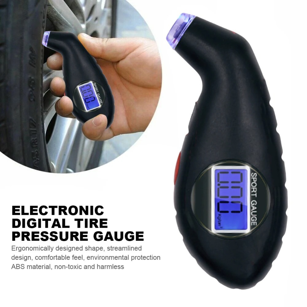 High Quality Digital Tire Gauge Mini LCD Display Air Pressure Gauge Motorcycle Bike Convenient Barometers