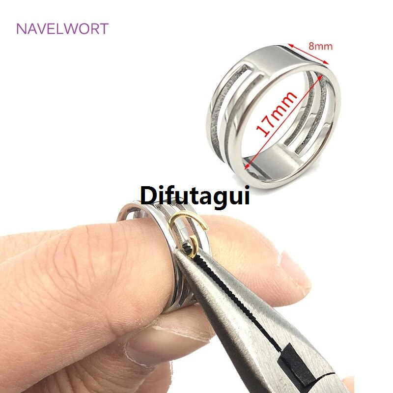 Difutagui New specials Stainless Steel Jump Ring Open Ring Tools For Jewelry Making Sales promotion Supplies Circle Bead Pliers Opening Tools DIY Jewelry Materials