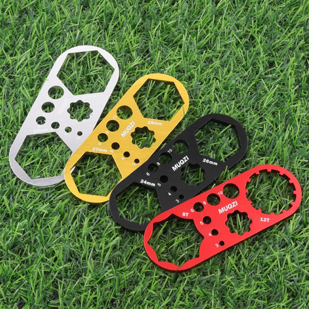 Aluminum alloy MTB Front Fork Removal Tools Shock Absorber Air Suspension Fork Repair Tool Air Top Cap Bike 8T 12T Wrench for Suntour XCM XCR XCT RST ROCKSHOX