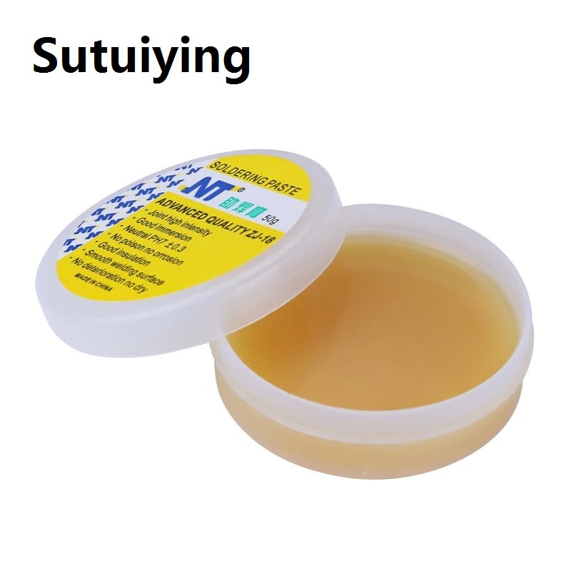 Sutuiying solder paste 50g Flux Paste Solder Rosin Soldering High Intensity Fluxes Rosin Soldering Flux for Phonehand tools