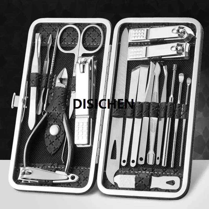DISICHEN 8/9/11/16/19 Pcs Manicure Cutters Nail Clipper Set Stainless Steel Ear Spoon Nail Clippers Pedicure Nail Art Tool Manicure tools Special