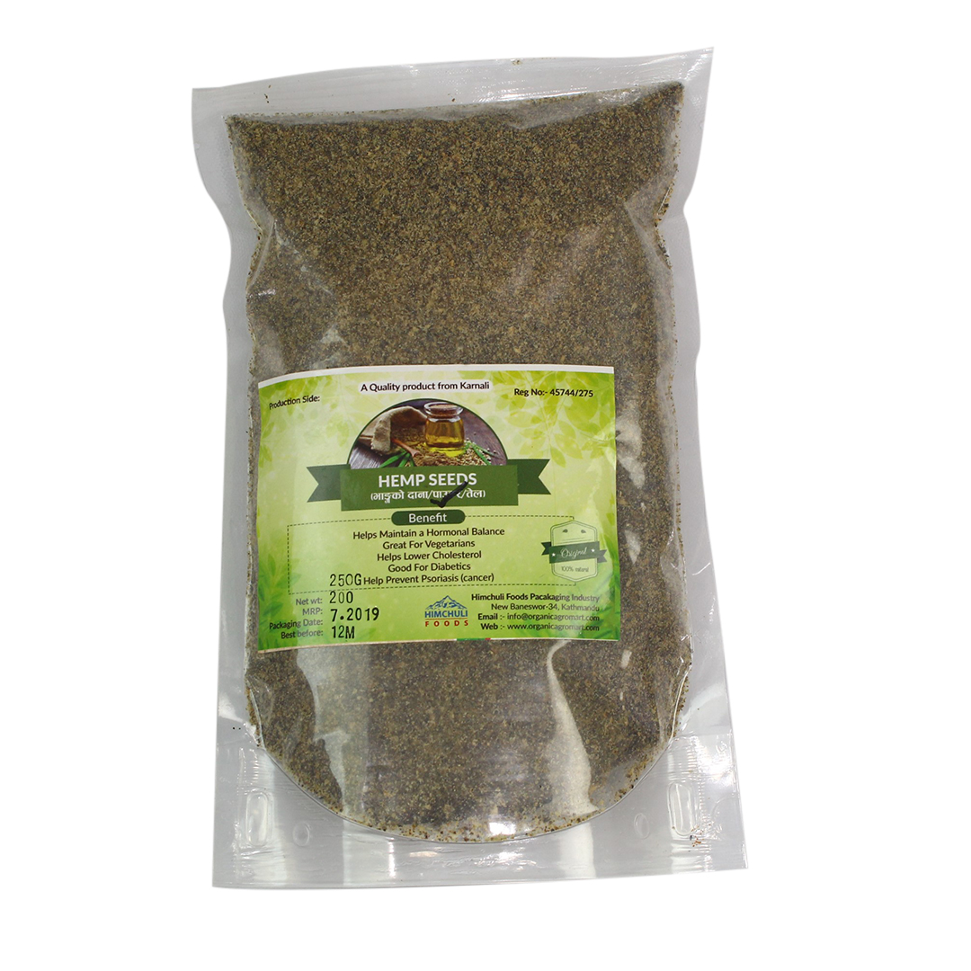 Roasted Hemp Seeds Powder (Bhangoko Choop)200g.