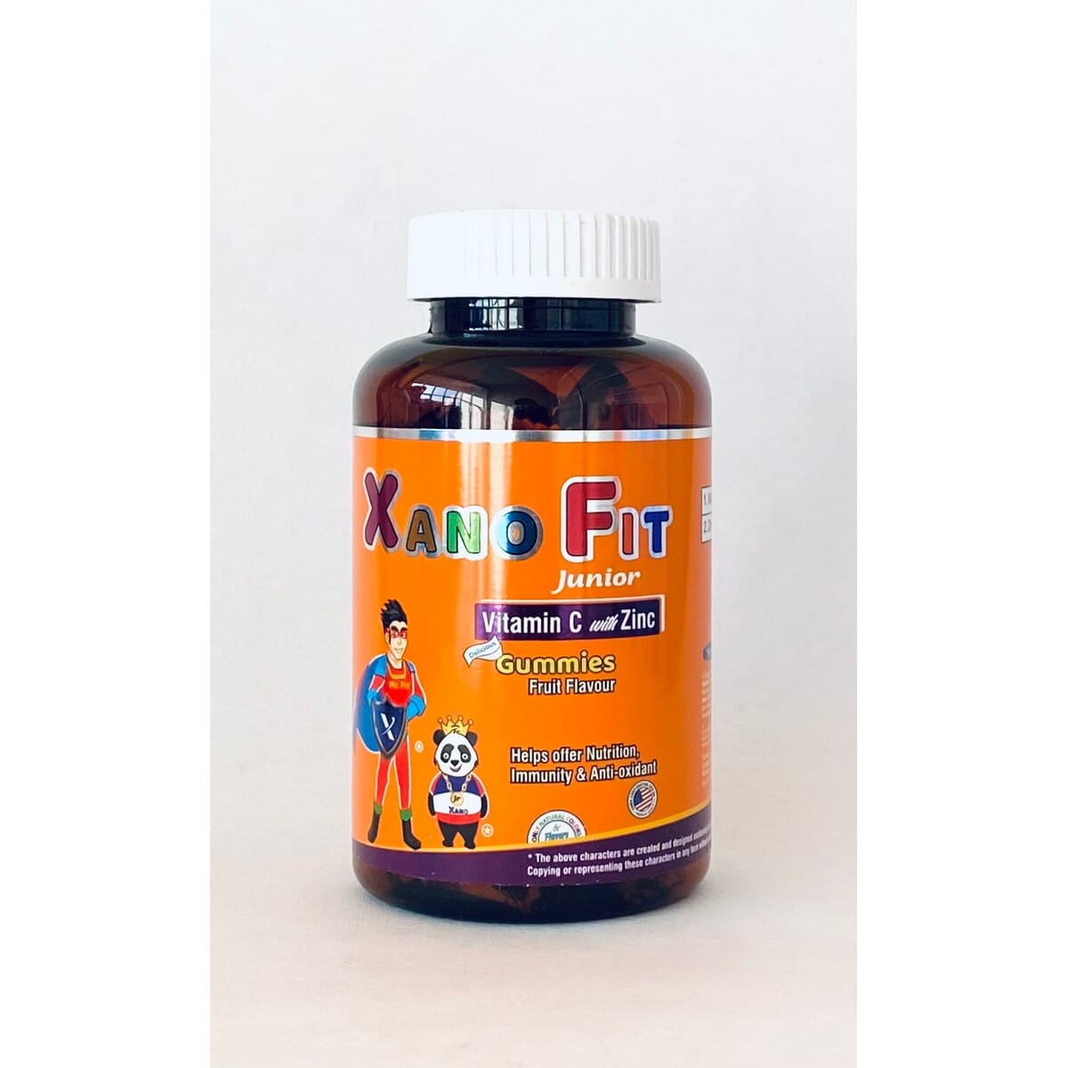 Xano Fit Junior Vitamin C With Zinc Gummies, Fruit Flavor