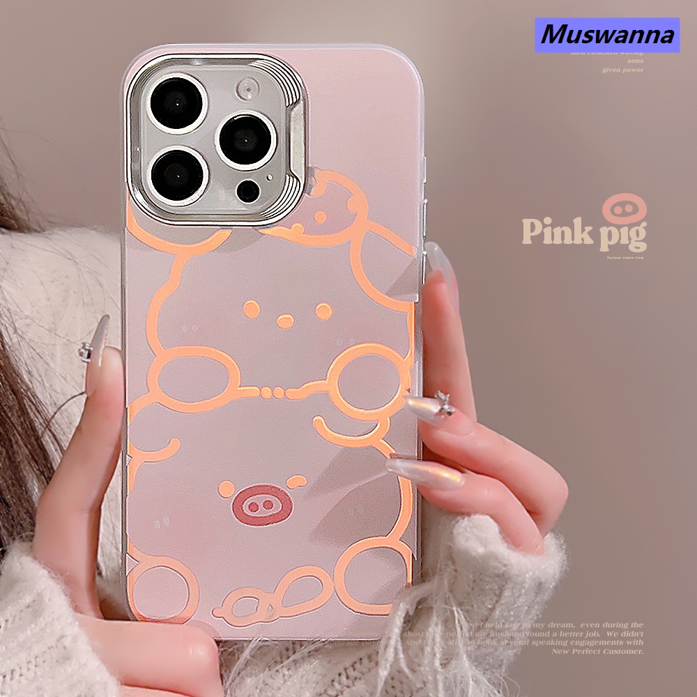 Muswanna Sroof Case For iPhone 11 12 13 14 15 Pro Max Fashionable and minimalist card case palm door dog phone case back cover