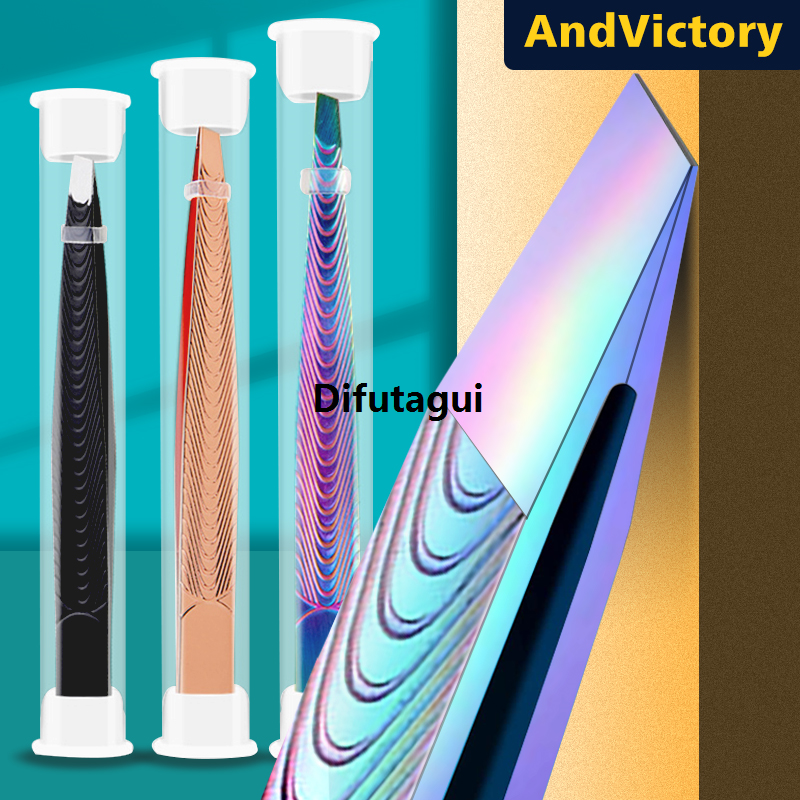New 1Pcs Professional Eyebrows Tweezers Trimmer Beard Eyelash Brow Hair Removal For Face Makeup Tool Man Or Women