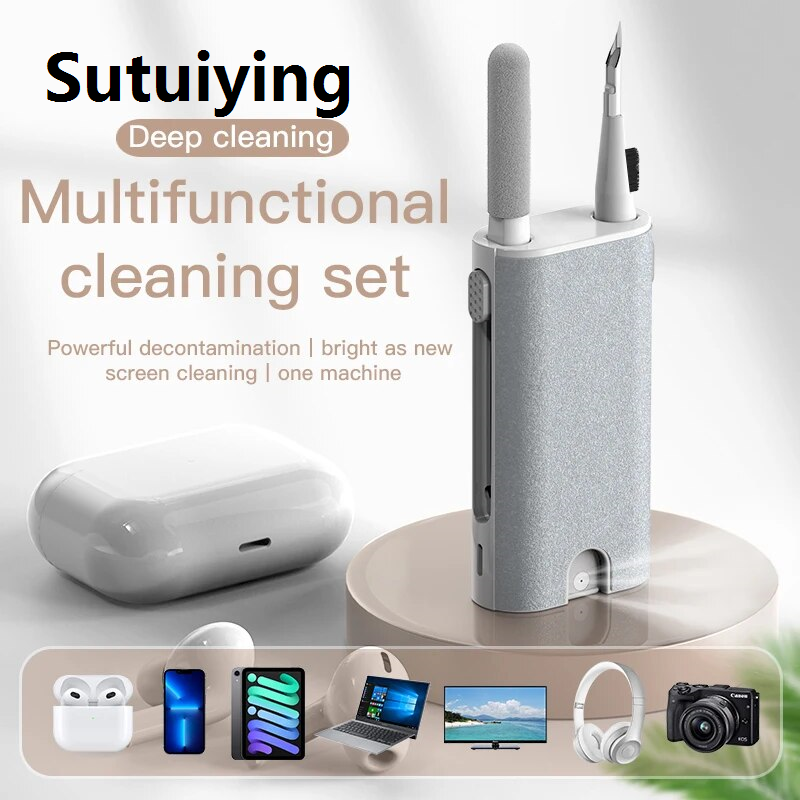 Sutuiying multi cleaning pen Multifunctional Cleaning Brush Pen for Airpods Pro 3 2 1 Cleaner Kit SIM Card Holder Removal Needle Wireless Earbuds CleanersTool Sets