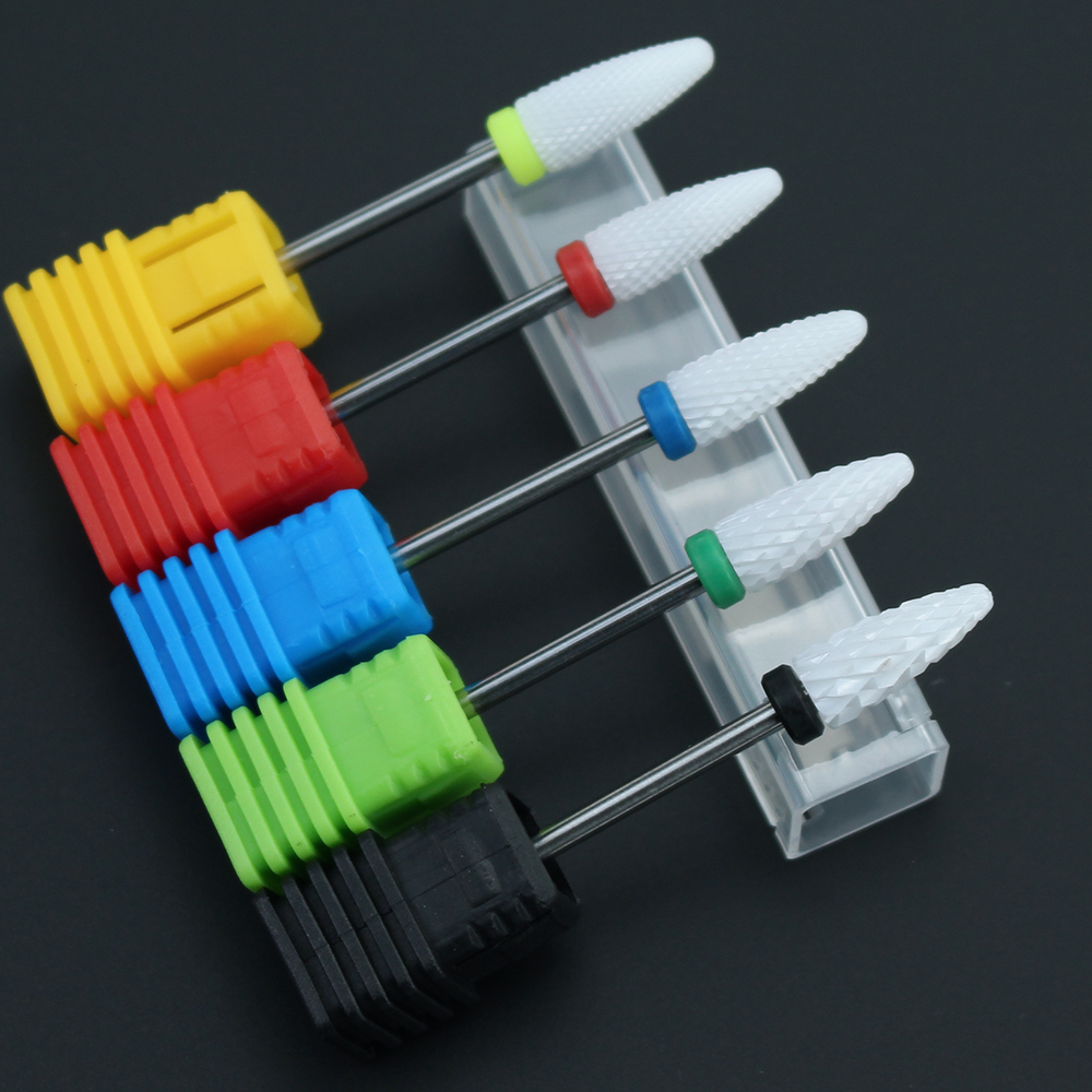 10pcs Diamond Nail Drill Bits Milling Cutter Grinding Bit Removing Nail Gel Polish Pedicure Machine Accessories Nail Art Tool