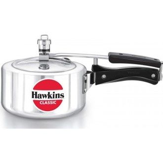 HAWKINS Classic CL40 4-Liter New Improved Aluminum Pressure Cooker, Small, Silver