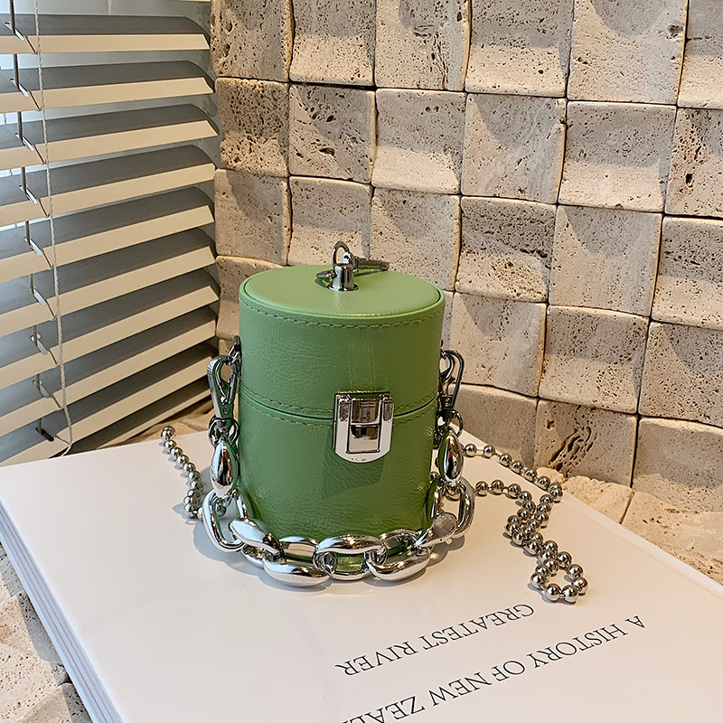 Mini Popular Cylinder Box Chain Bag Women's Bag New Summer Trendy Acrylic Portable Shoulder Crossbody