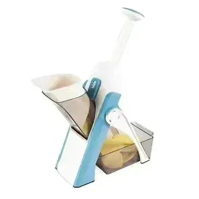 Manual Slicer Multifunction Adjustable Vegetable Food Chopper and Potato Grinder Veggie Chopper Kitchen Tools Grey