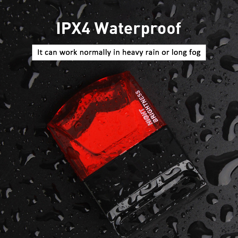 NEW Electromagnetic Induction Tail Self-Powered Waterproof Led Bike Magnet Taillight Mtb Cycling Rear Lights Led