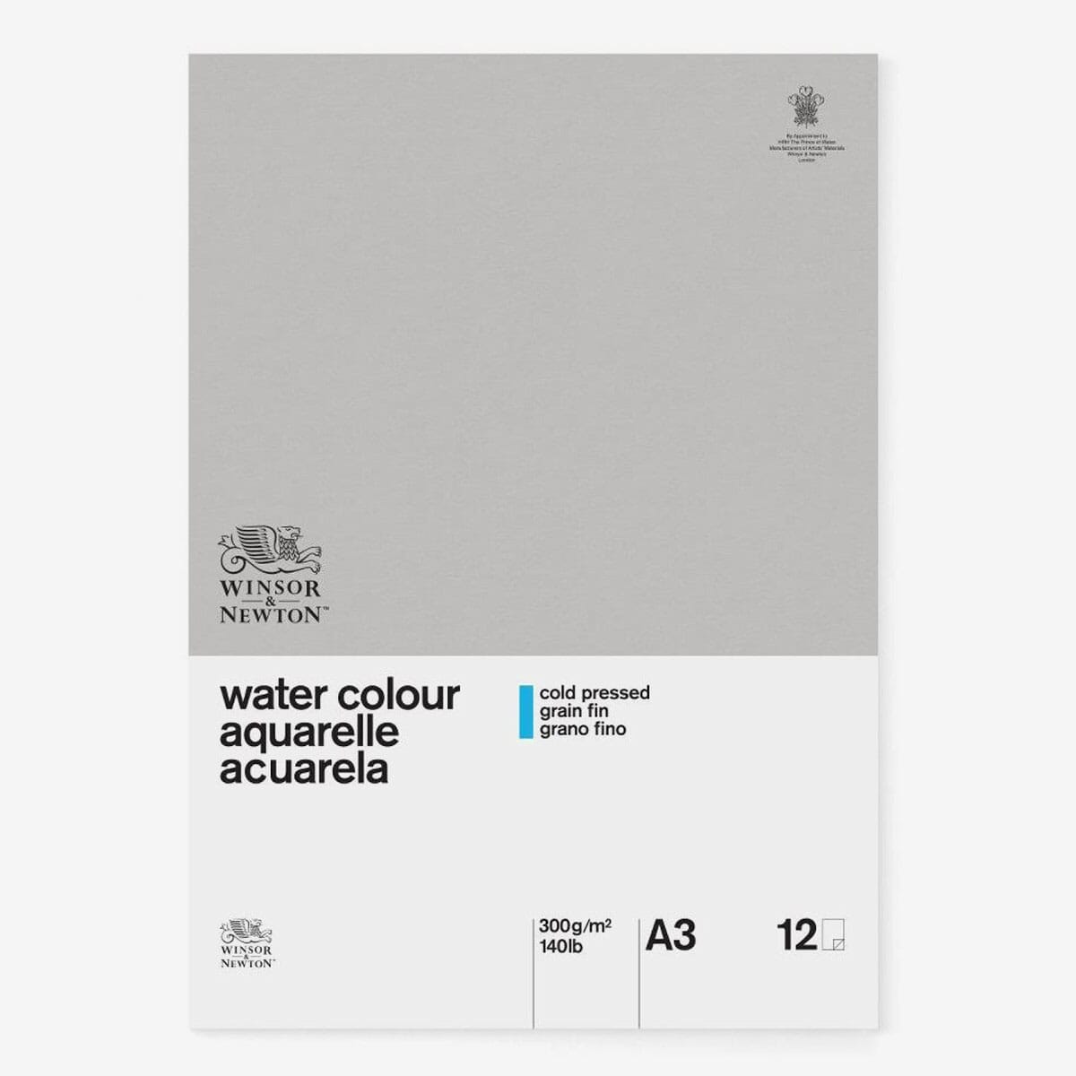 Winsor & Newton Classic Watercolor Paper Gummed Pad A3, 300GSM-12 Sheets Cold Pressed