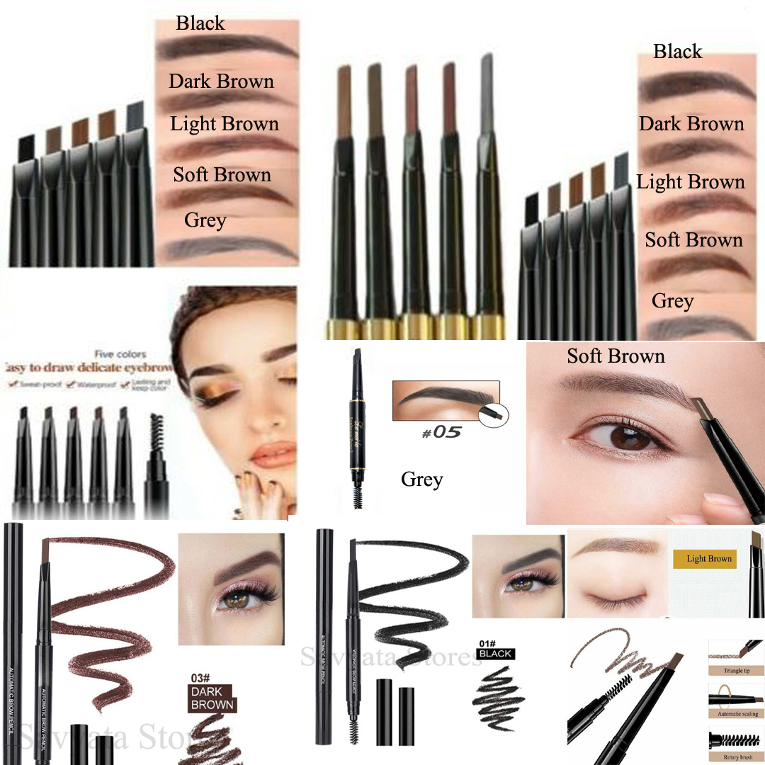 2 in 1 Waterproof Eyebrow Makeup Pencil - Eyebrow Maker -1 Piece