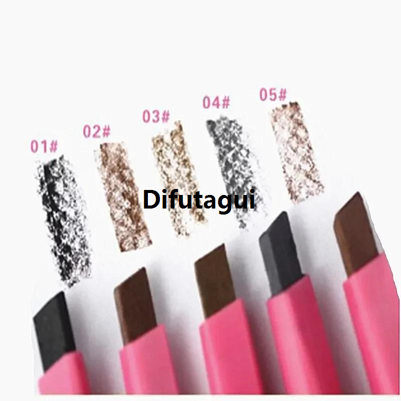 Difutagui 1 PCS HOT Women Ladies Waterproof Brown Eyebrow Pencil Eye Brow Special Liner Pen Powder Shaper Makeup Tool 5 colors New makeup