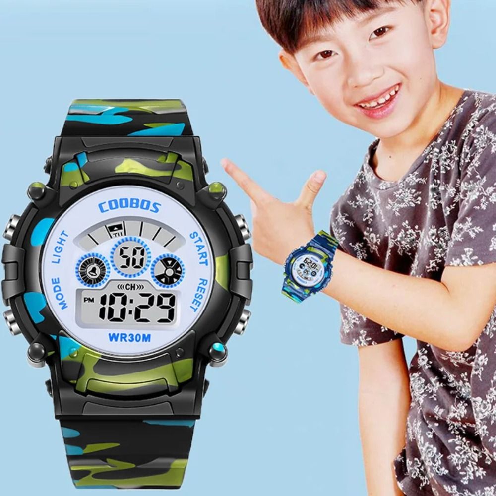 High Quality Colorful Sports Watch Casual Waterproof Electronic Watch Multifunctional Luminous Wristwatches for Student