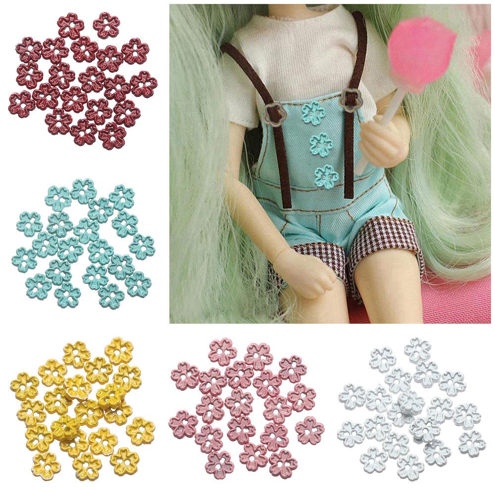 20/40pcs Cute Dollhouse Miniature Accessories Pullip Clothing Sewing DIY Doll Clothes 1/6 Dolls Mini Pearl Buttons