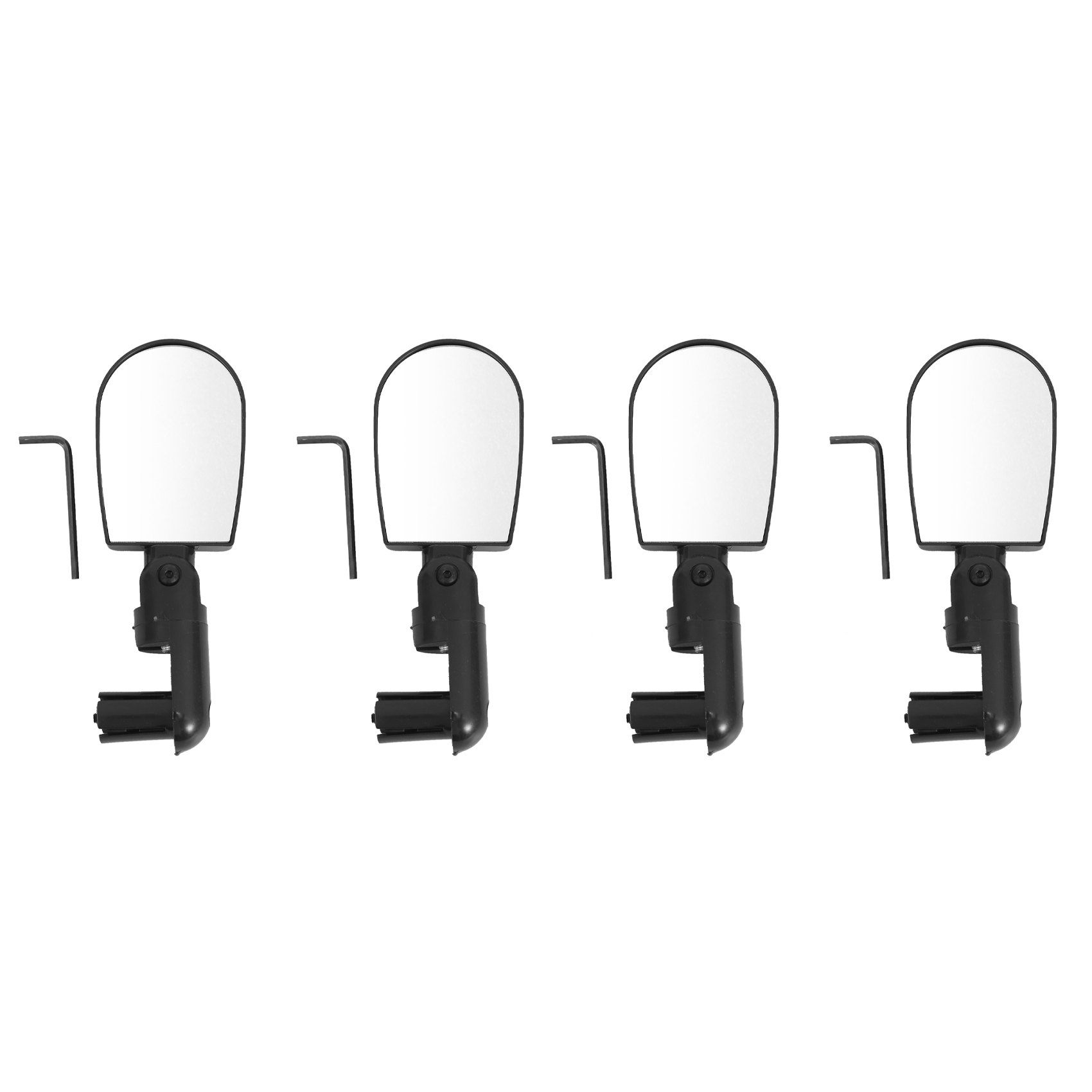 Bar End Bicycle Mirrors for Handlebars 4PCS 360 Rotatable Safe Rearview Mirror for Mountain Road Bike Bicycle Motorcycle
