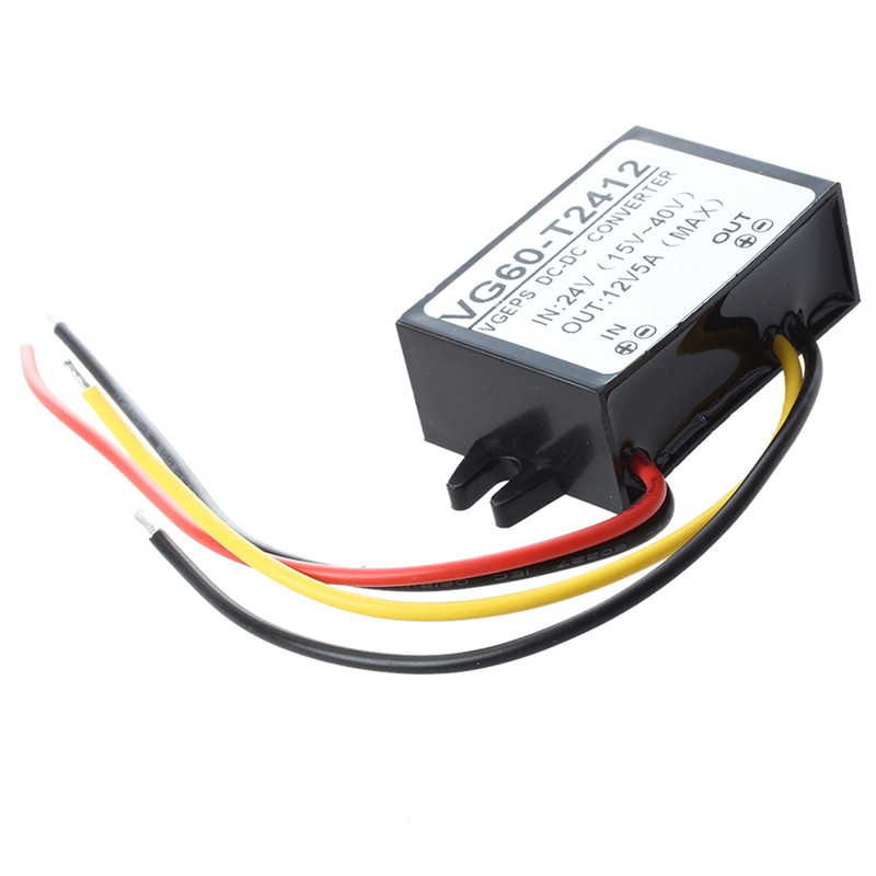 fasdaga 5X Voltage Converter Transformer Voltage Transformer 24V DC to 12V DC