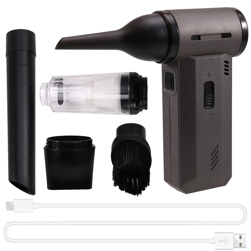 Handheld Fan 130000RPM Infinitely Adjustable Speed Hair Dryer Vacuum Cleaner Air Dust Blower Brushless Motor