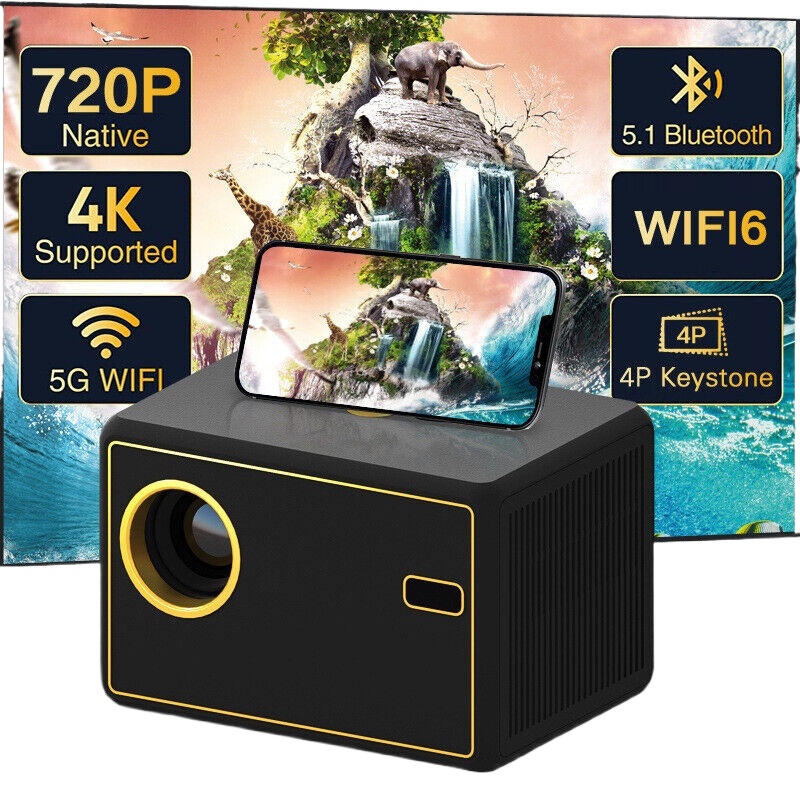 Android Wifi Smart Portable Projector Full HD Office Home Theater Video Mini Projector