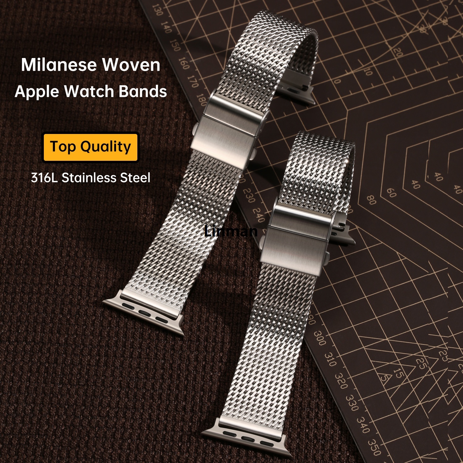 Maikes Milanese Mesh Apple Watch Ultra 2 Band 49mm, 316L StaiHot Selling nless Steel Watch Strap, For Apple Watch Bracelet Accessories