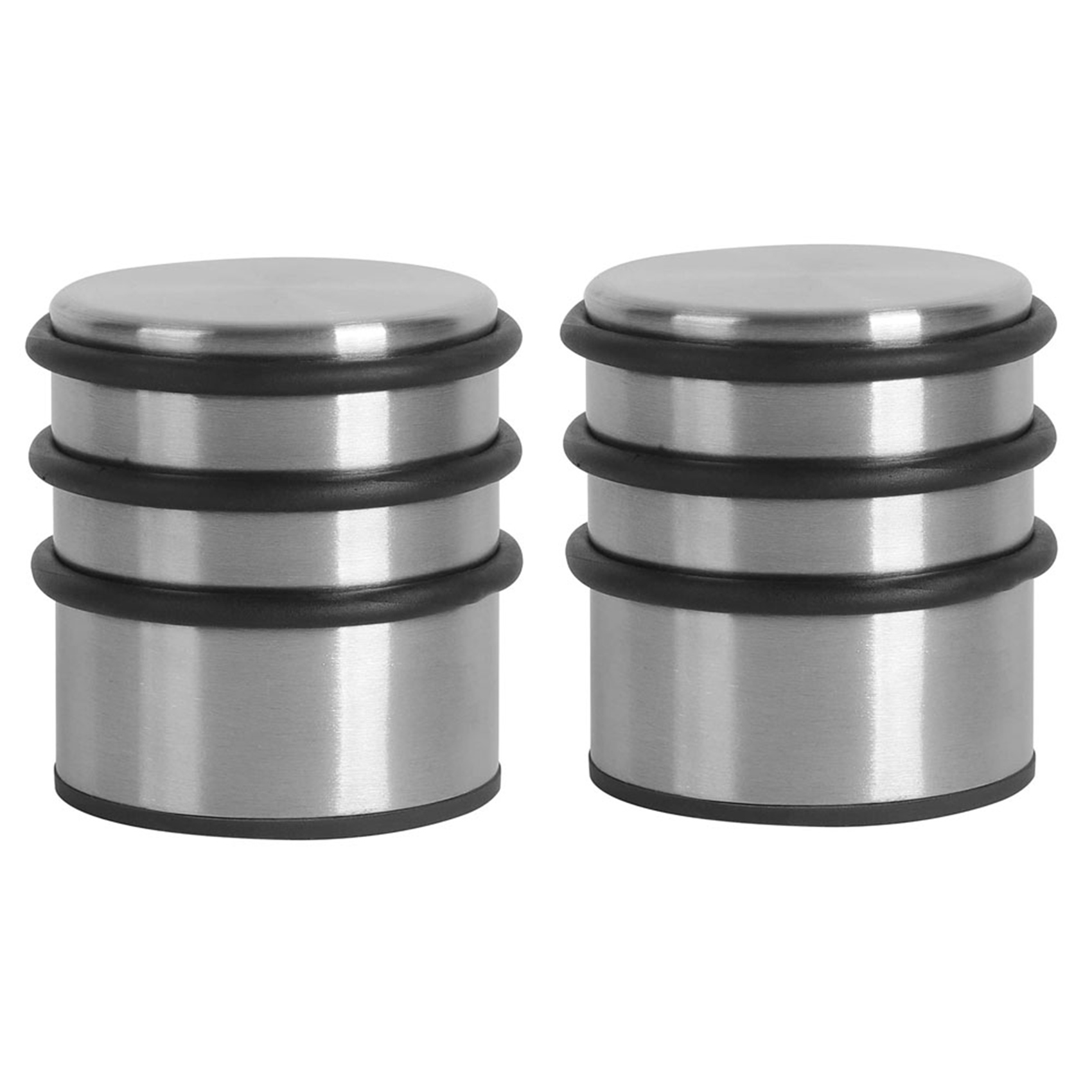 fasdaga 2X Stainless Steel Door Stopper, Household Anti-Collision Door Stop, Perforation-Free Silent Door Stop