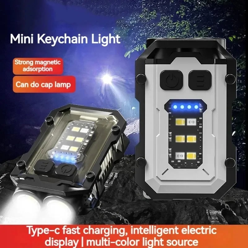 Fifty percent discount Two tone Mini Flashlight Led Light Long Lasting Rechargeable Lamps Searchlight High Power Led Flashlights Very Strong Flashlight