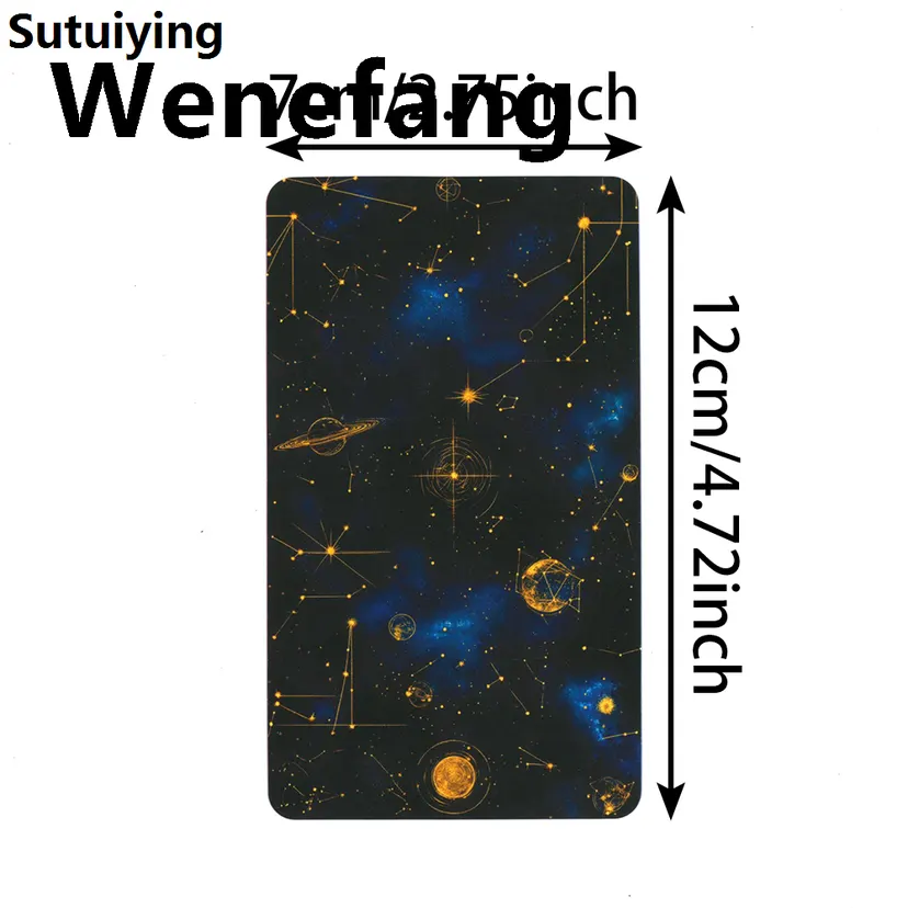 Wenefang Sutuiying The New Angle Number Oracle Cards, Tarot Cards for Beginners with Bargain 2025 price Keywords, English Deck, Fortune Telling Taro, 12x7cm, 56-Cards