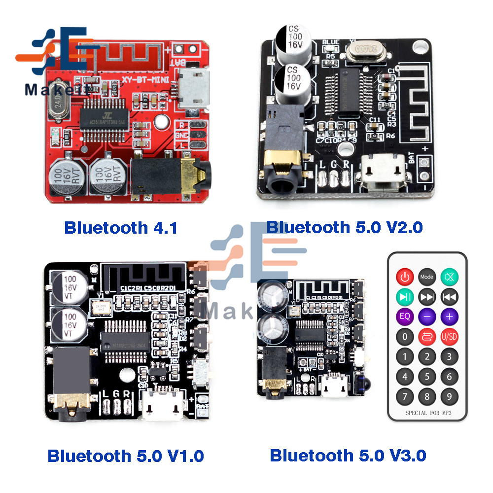 DIY Bluetooth 5.0 audio receiver module Type-C/MICRO MP3 Bluetooth decoding board new version of car audio speaker