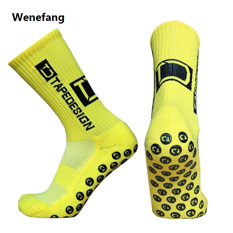 Wenefang tapedesign football socks Round Silicone Suction Cup Grip Anti Slip Soccer Socks Sports Men Women Baseball Rugby Sock