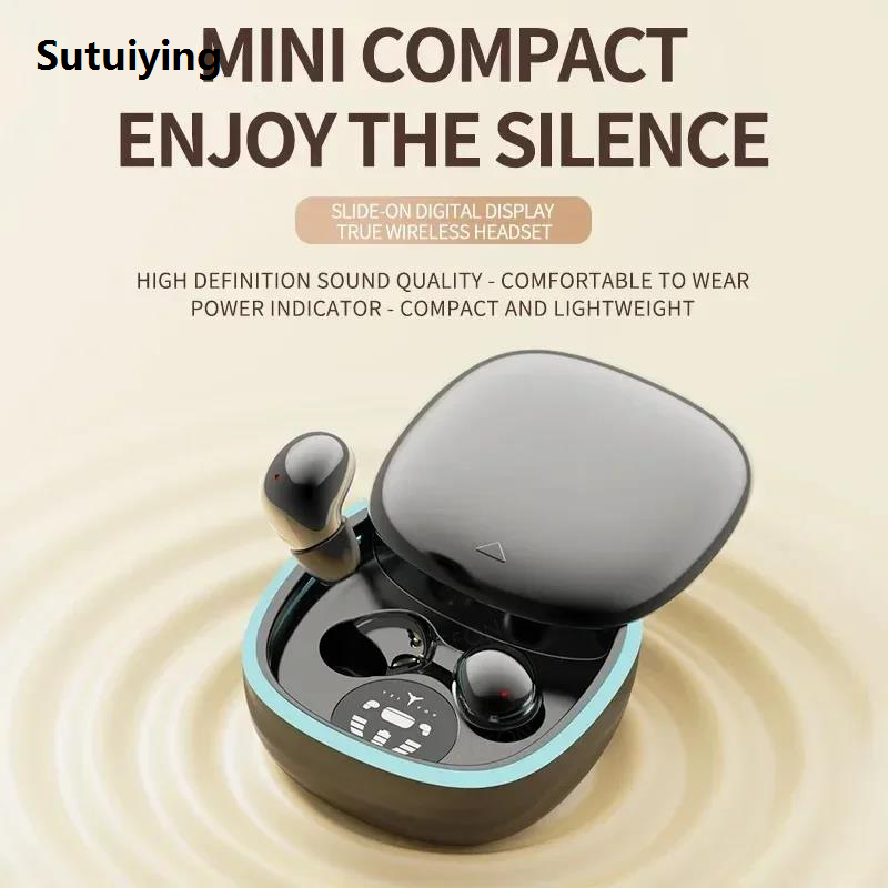 Sutuiying 2025 MINI13-N Ultra Small Mini Invisible Wireless Bluetooth Earphones 2025 New In Ear Sleep Earbuds Noise Reduction Game Call Headphones