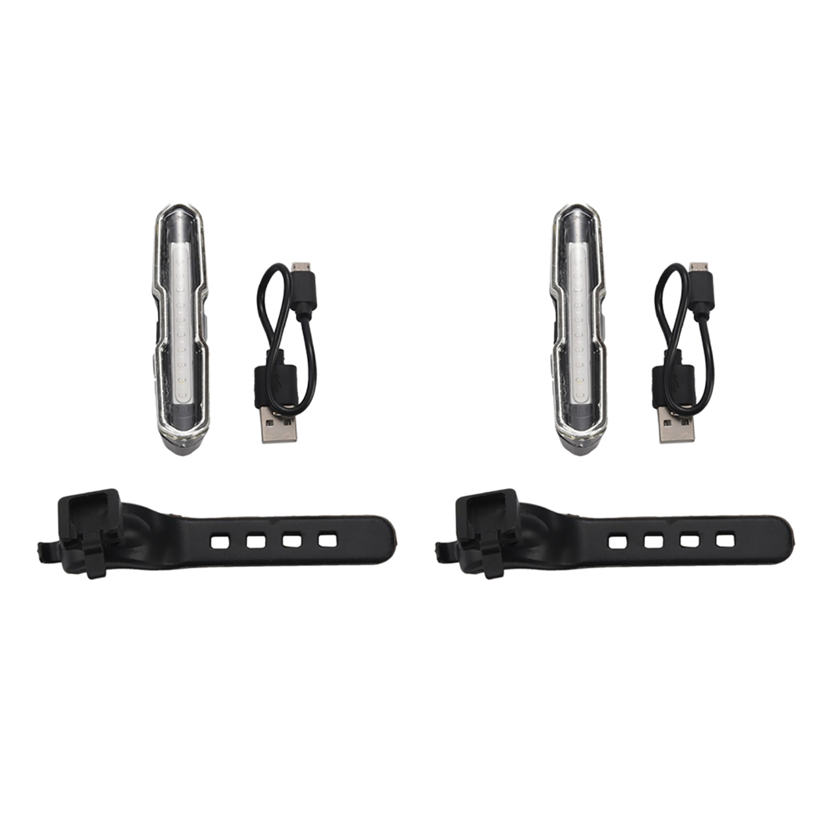 NAMUNY 2X Skateboard Lights USB Rechargable Longboard Safety Lights Skateboard Tail Lights for Electric Skateboard Longboard
