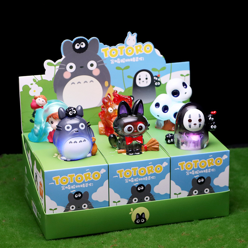 Wenefang Hot items Anime Kawaii Totoro Blind Box Miyazaki Hayao Fairy Tale 2025 New Elf Mysterious Handmade Mode Desktop Ornament Kids Toys Gift