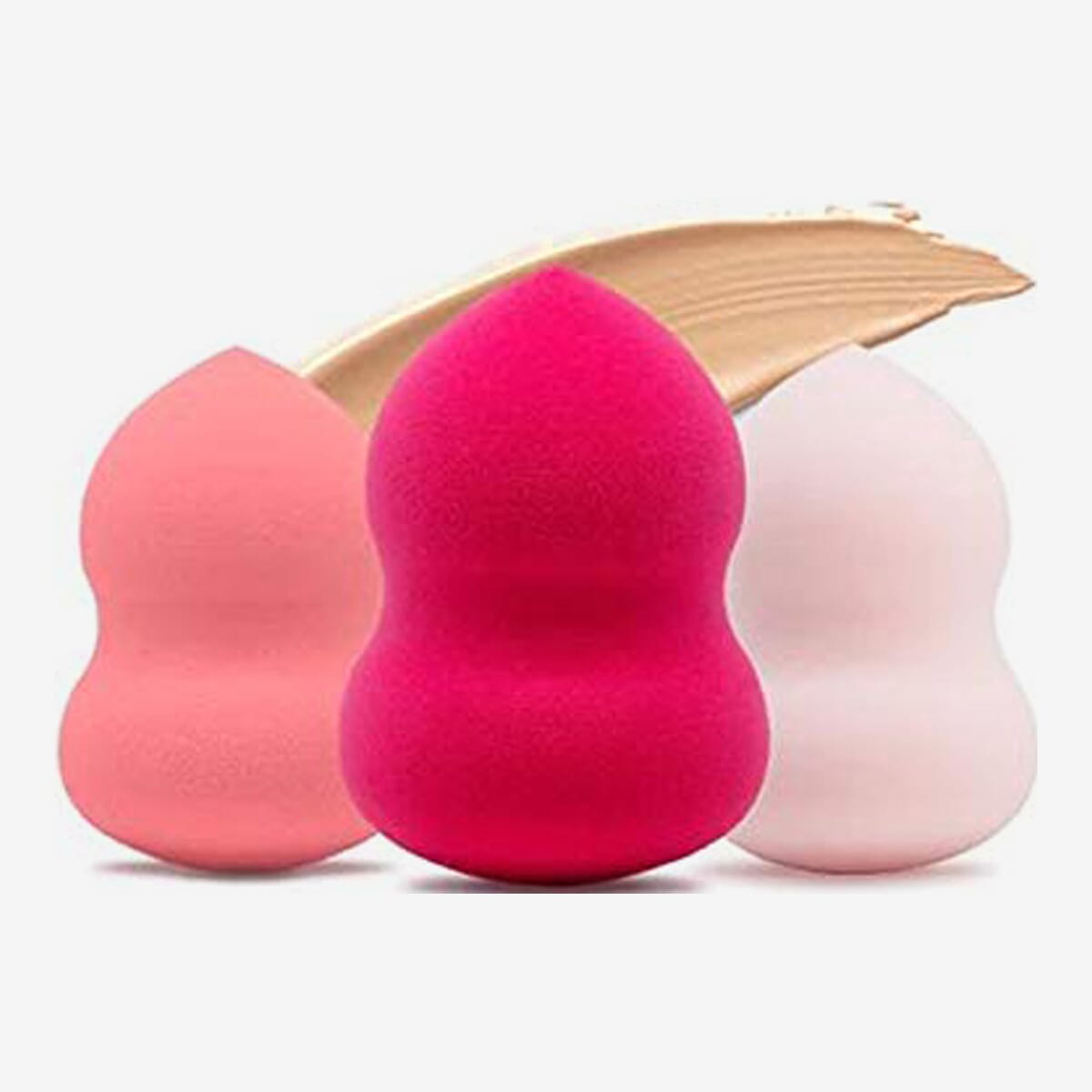 Beauty Foundation Cream Powder Liquid Blender Sponge Puff Set Of 4
