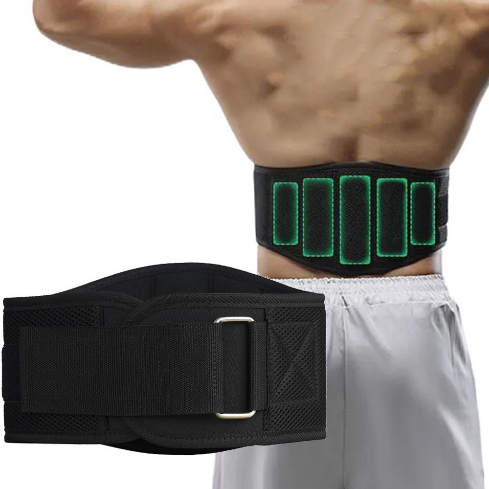 Practical Weight Lifting Belt Thicken Breathable Fitness Lumbar Support Comfortable To Wear Full Range Protection Sports Compression Waistband Workout