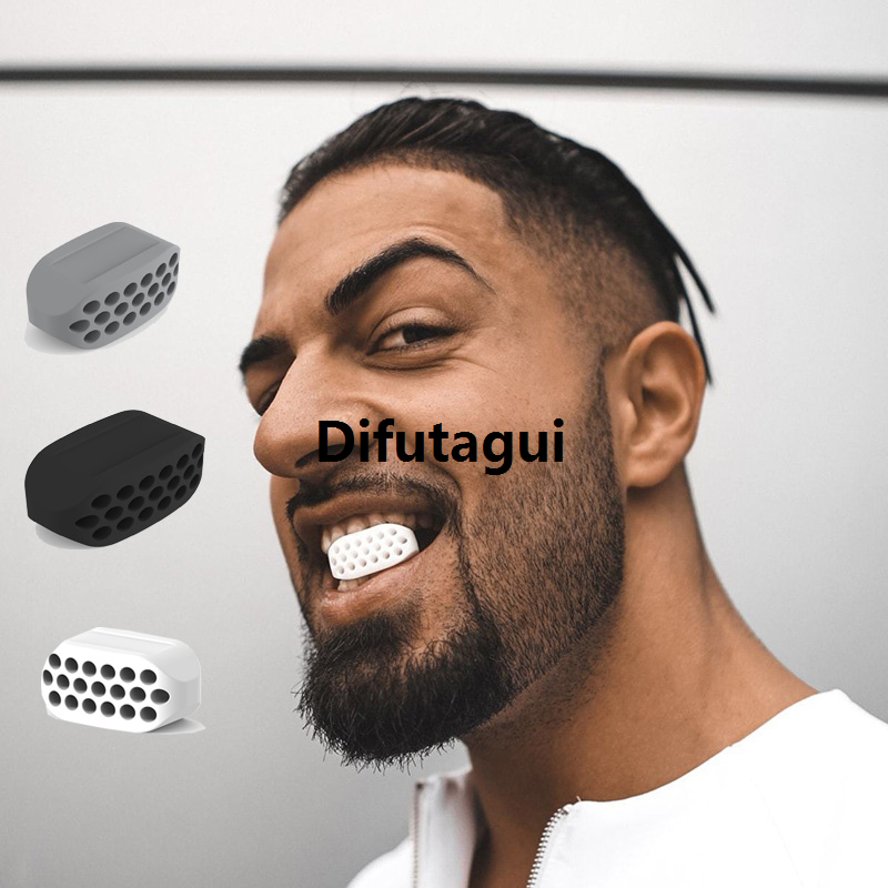 Difutagui 1pc Silicone Chin Trainer Jaw Line Exerciser Jaw Muscle Shaper Training Affordable Fitness Anti-Aging Food Grade Silicone Face Chin Cheek