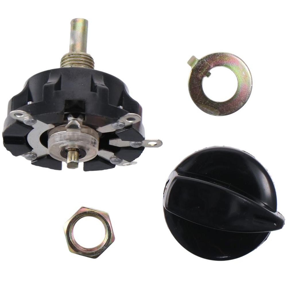 Durable Heavy Duty Rotary Switch 120V-250V 4 Position Aluminum with Knobs Fan