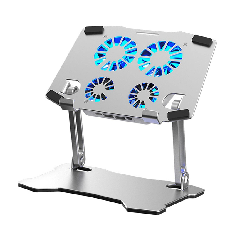Laptop Cooling Pad Adjustable Aluminum Stand Portable for All Tablets