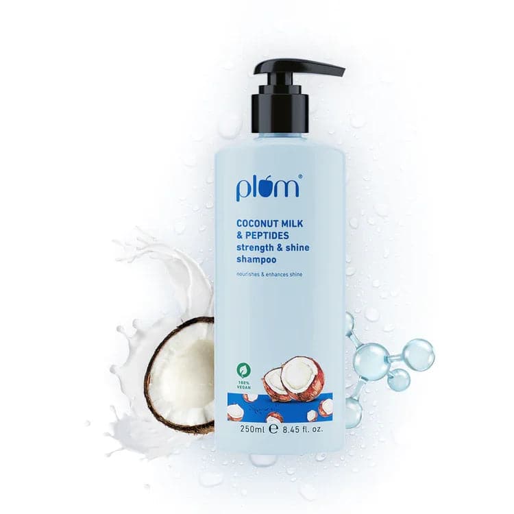 Plum Goodness Coconut Milk & Peptides Strength & Shine Shampoo 250Ml - image 1
