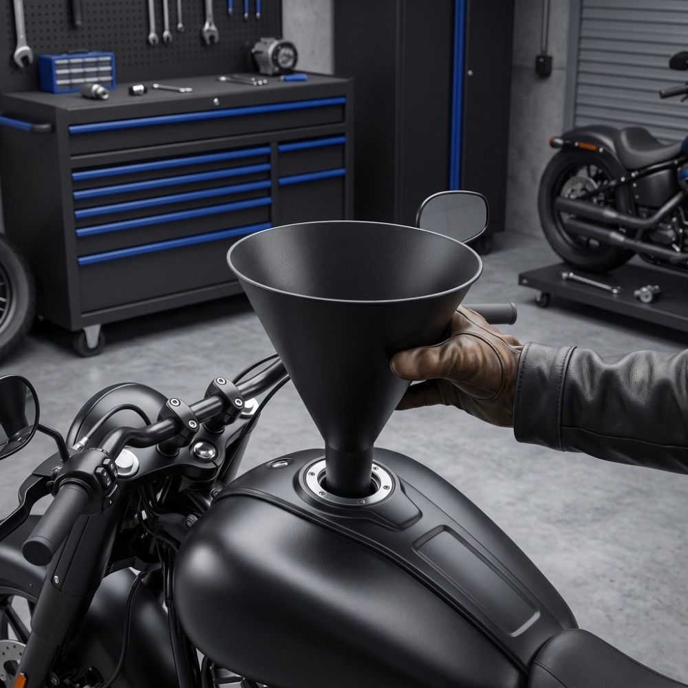 Durable 3D Printed Automotive Fuel Funnel Kitchen Tools Large Diameter Water Funnel Simple Food Funnel Filtration