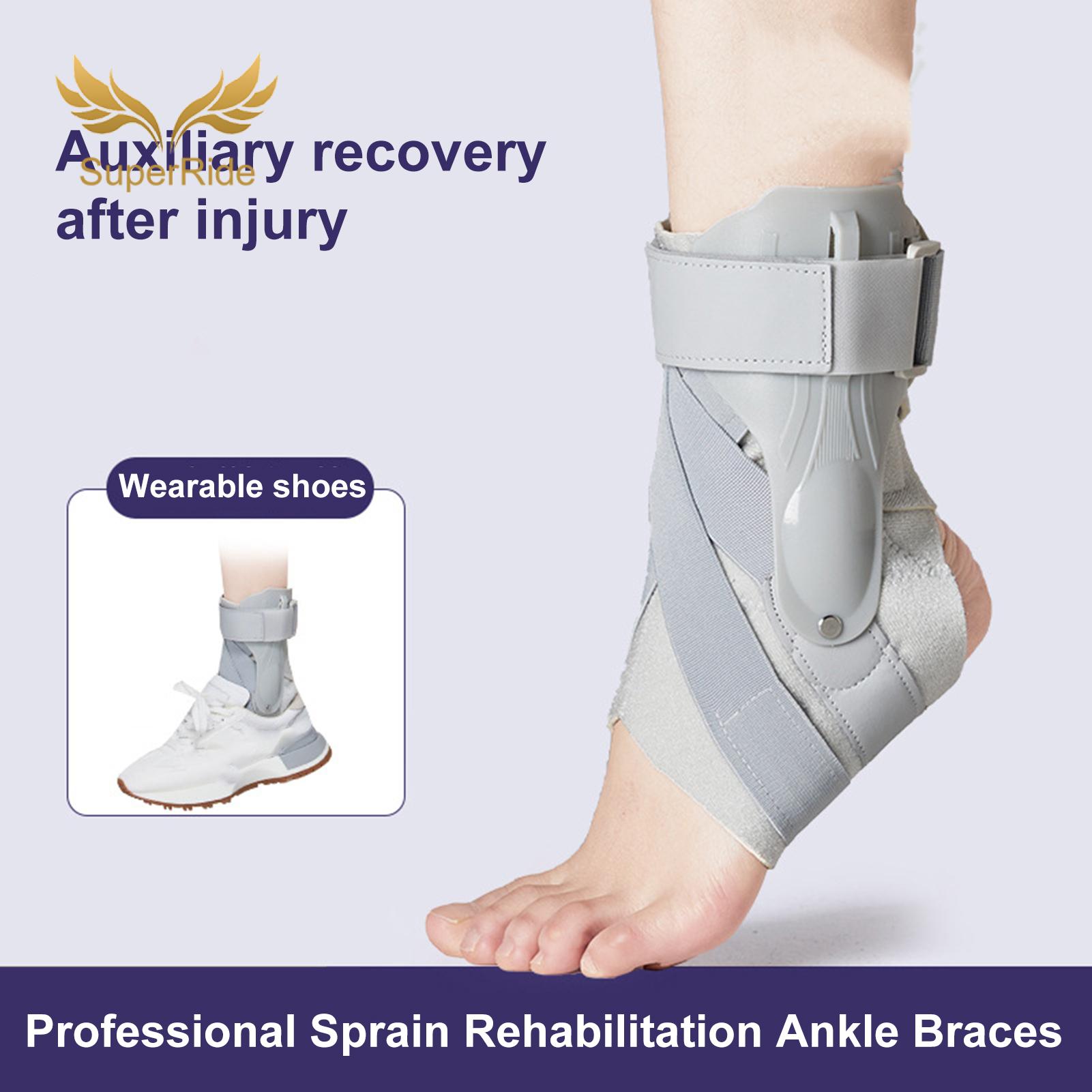 SuperRide Ankle Brace Protector Breathable Ankle Support Brace for Pain Relief Secure Fit Sports Accessory with Fastener Tape Open Heel Design