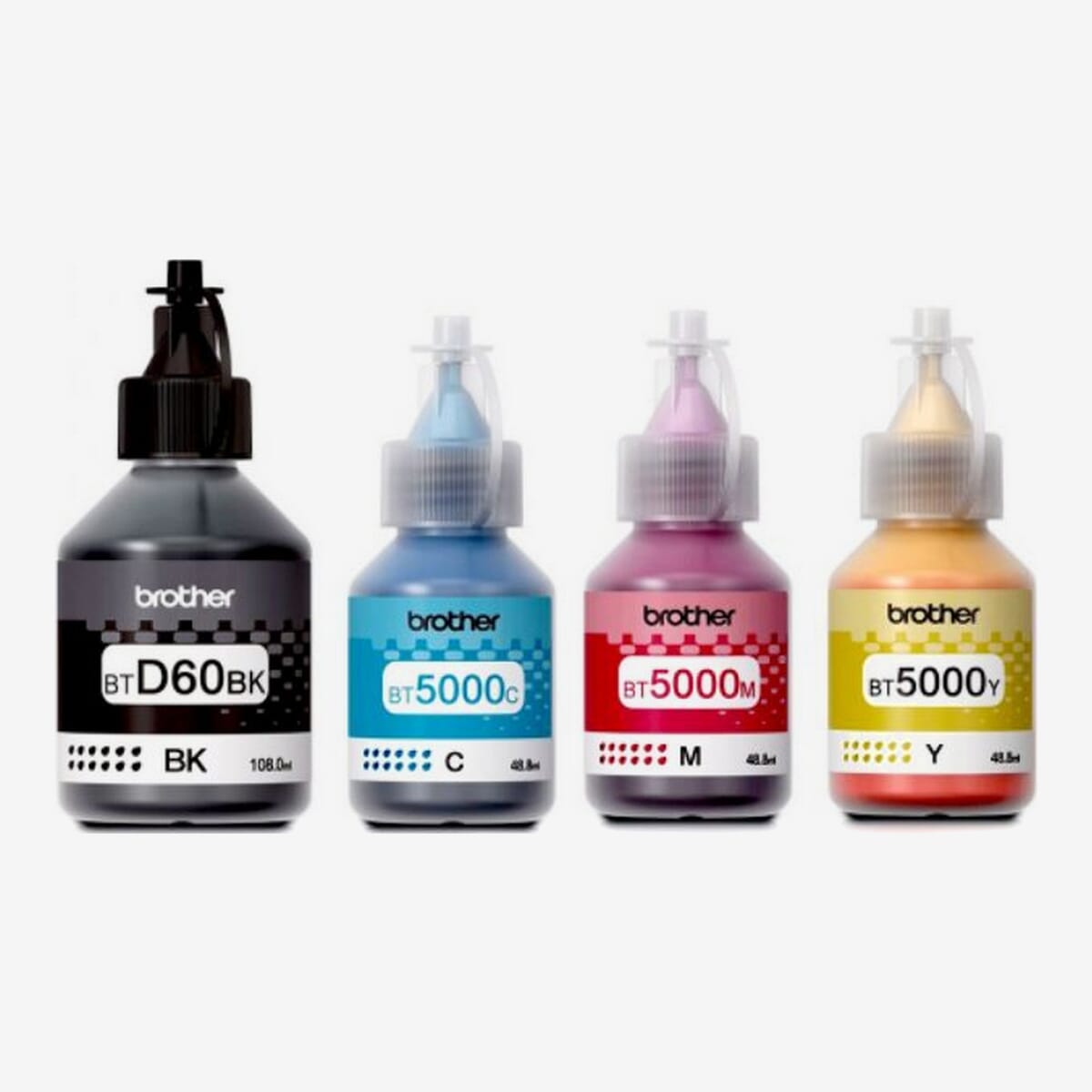 Brother Genuine Ink Set BT-D60BK, BT-5000C, BT-5000M, BT-5000Y