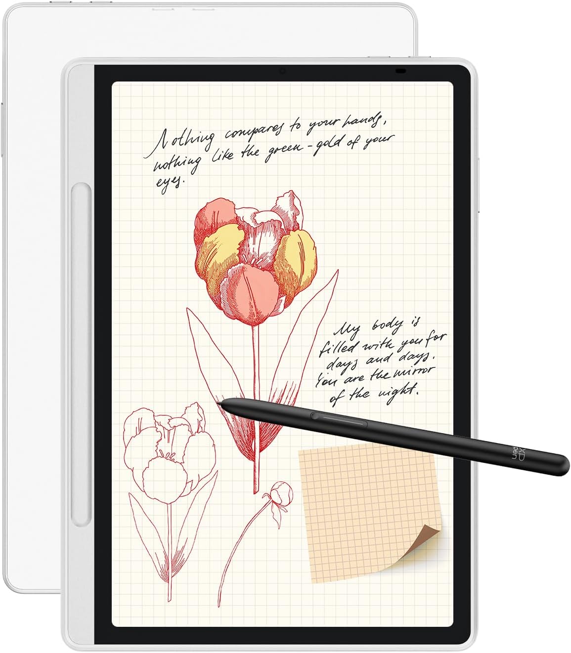 XPPen Magic Note Pad - 3 in 1 Color Digital Notebook | 10.95'' Paper Note Taking Tablet with 16384 Pressure Levels Battery | Free X3 Pro Pencil 2 Magnetic Folio 6+128GB Magic Note Pad for Writing/Reading/Meeting/Study
