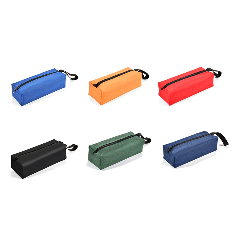 6 Pack Small Tool Pouch with Zipper, Waterproof Oxford Cloth Tool Bag Portable Tool Bag Organizer (9.8 X 3.3 X 2.7 Inch) Reusable Easy to Use